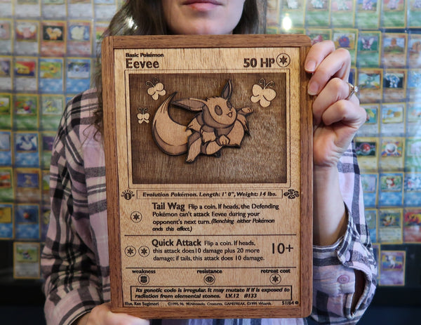Giant Hardwood Pokémon Card - Eevee