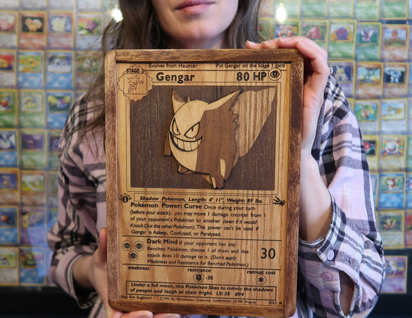 Giant Hardwood Pokémon Card - Gengar