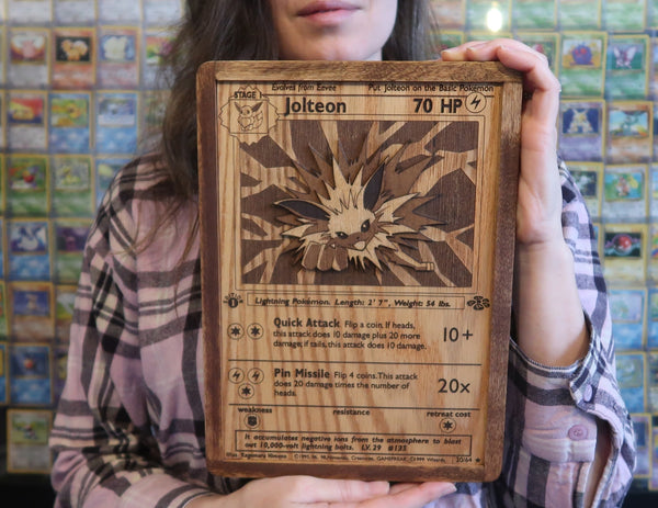 Giant Hardwood Pokémon Card - Jolteon